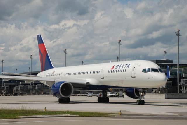 Delta Air Lines aircraft Boeing B757 often operates for Edinburgh