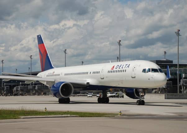 Delta Air Lines aircraft Boeing B757 often operates for Edinburgh