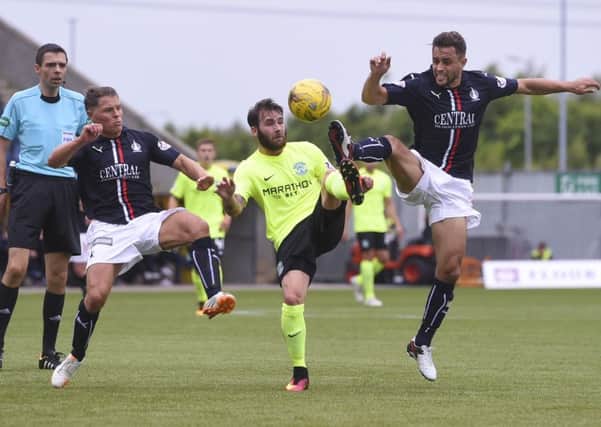 James Keatings performed well for Hibs in his withdrawn role 
behind Grant Holt and Jason Cummings. Pic: SNS