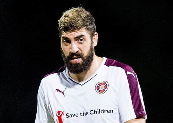 Juanma Delgado was left out of the Hearts squad for Sunday's Premiership opener
