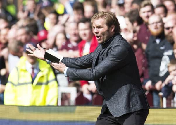 Hearts boss Robbie Neilson feels he now has a squad that is capable of challenging on multiple fronts. Pic: SNS