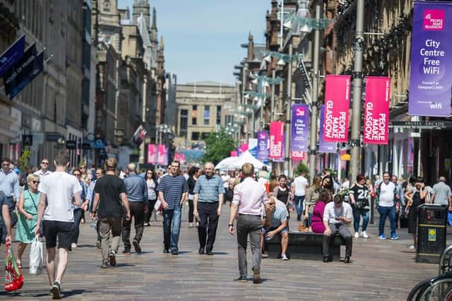 Glasgow's Buchanan Street . Picture: John Devlin