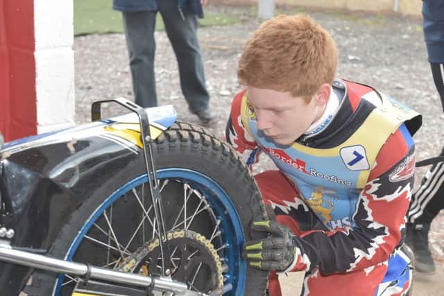 Dan Bewley has improved his gating and made tweaks to his bike. The rider has amassed nearly 30 points in his past three meetings and will be keen to keep up his good form tonight against Peterborough. Pic: Ron MacNeill