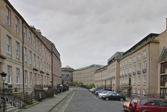 The incident took place on Fettes Row. Picture; Google