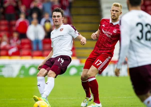 John Souttar produced a solid display for Hearts at Pittodrie