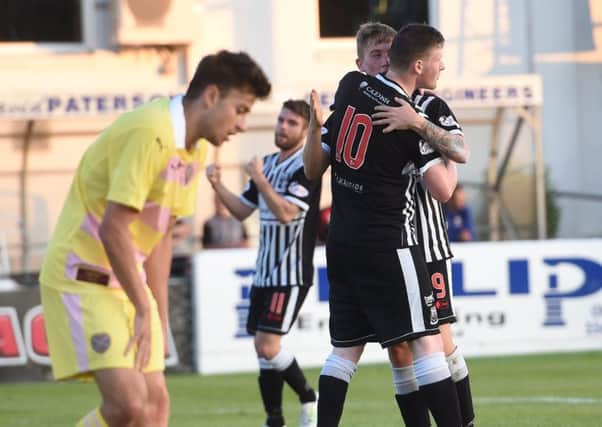 Marcus Godinho looks on after Elgin opened the scoring on Tuesday. Pic: SNS