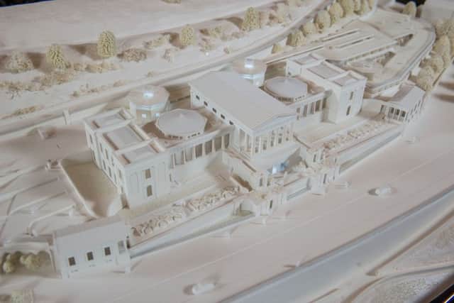 Model of the proposed Music School at the Royal High School. Picture; Ian Georgeson