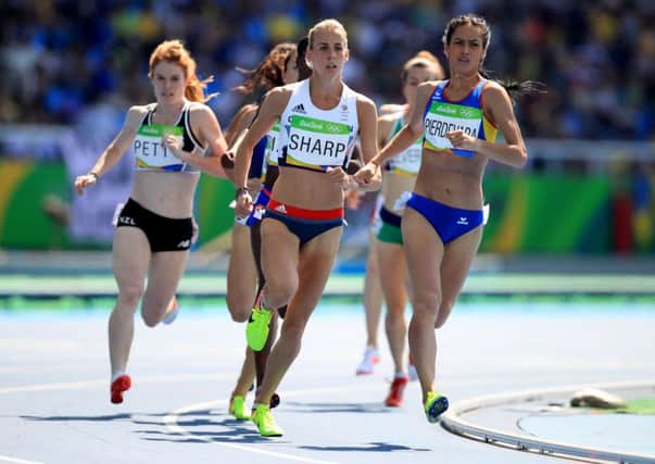 Edinburgh 800m star Lynsey Sharp produced a strong performance to win her heat in 2:00.83. Pic: PA
