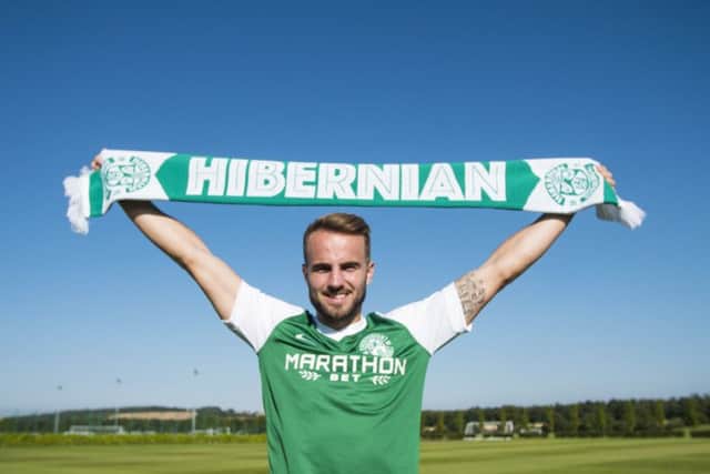 New Hibs loan signing Andrew Shinnie. Picture: Hibernian FC
