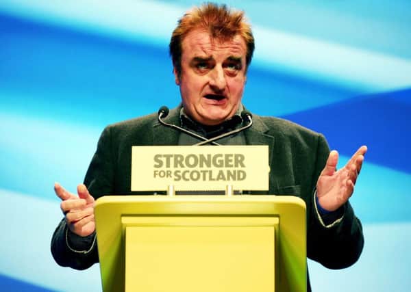 Wesminster SNP MP  Tommy Sheppard  speaks during the SNP National Conference. Picture; Andrew Milligan