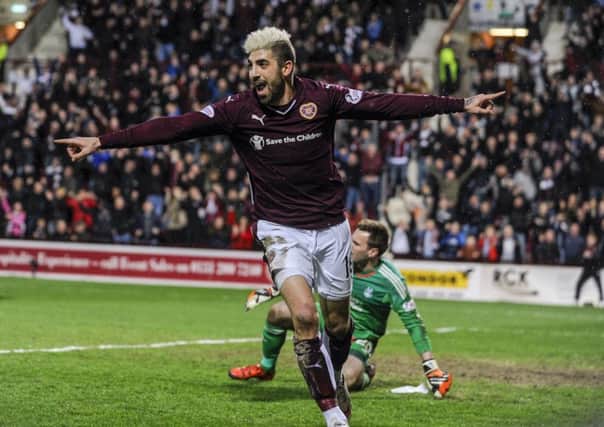 Juanma has found game-time limited at Hearts. Pic: TSPL
