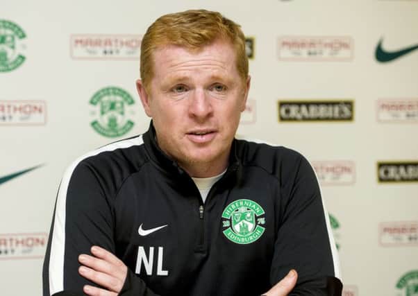 Neil Lennon expects Hibs to hit the goal trail. Pic: SNS