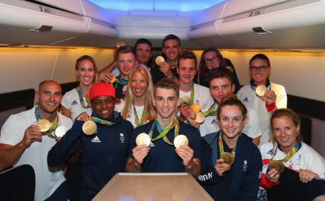 Callum Skinner and friends fly home. Picture: Getty