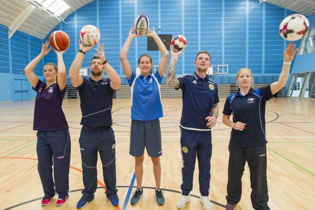 Scotland Internationals showcase sports at Oriam ahead of the public opening. Picture Ian Rutherford