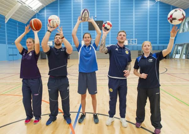 Scotland Internationals showcase sports at Oriam ahead of the public opening. Picture Ian Rutherford