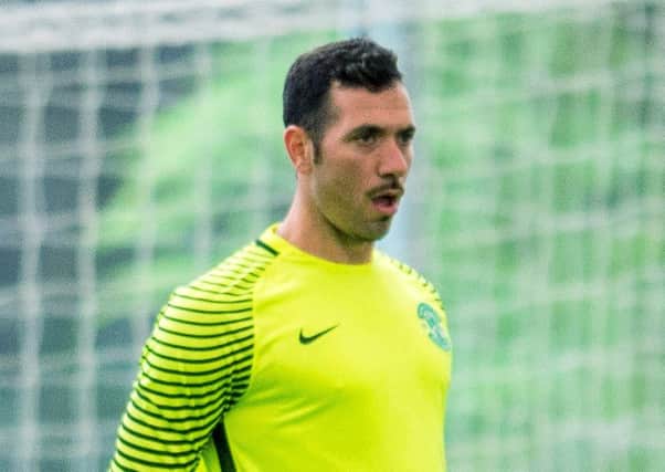 Ofir Marciano in action at Oriam against Hearts Under-20s
