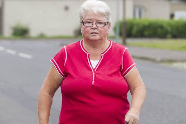 Barbara Hazzard, from Blackburn, who was left by hospital staff to walk home alone at 3am. Pictures SWNS