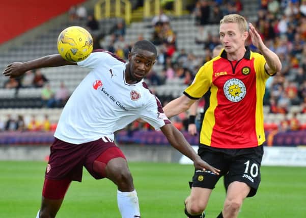 Arnaud Djoum has taken his chance to shine in Scotland and earned an international call-up. Pic: SNS
