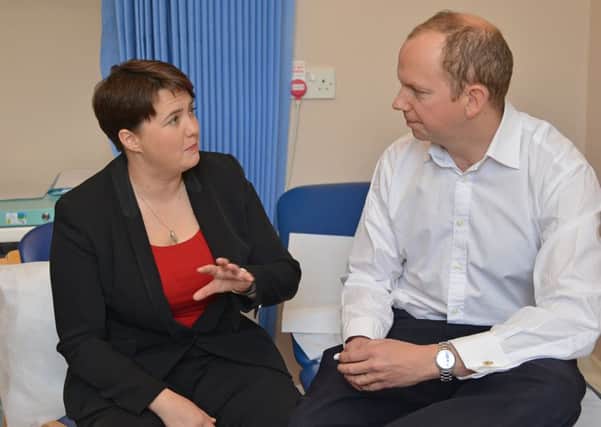 Tory leader Ruth Davidson and health spokesman Donald Cameron. Picture: Jon Savage