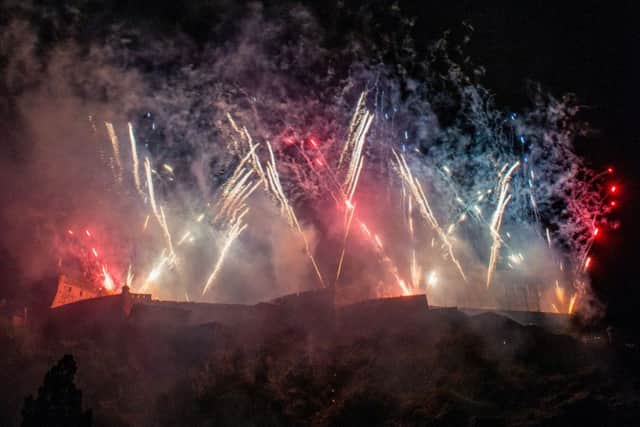 Edinburgh Festival fireworks. Picture: Ian Georgeson