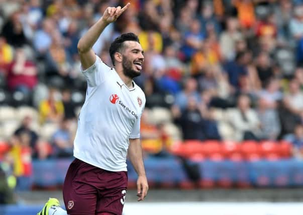 Tony Watt scored his first Hearts goal at the weekend. Pic: SNS