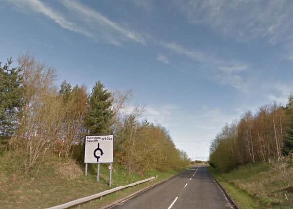 The accident took place on the A6094 at Rosewell. Picture; Google