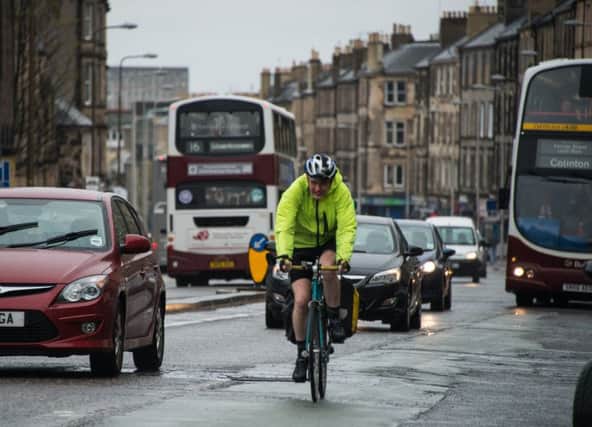 Cyclists on Leith Walk ahead of proposed plans for extra provision for bikes. Picture; Andrew O'Brien