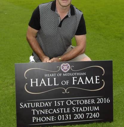 Henry Smith promotes the Hearts Hall of Fame event