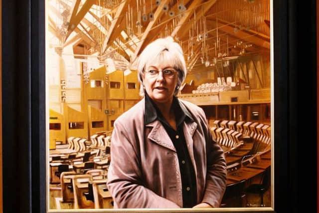 Margo MacDonalds legacy within Scottish politics has been commemorated as a painting of the late politician was unveiled. Picture; Andrew Cowan