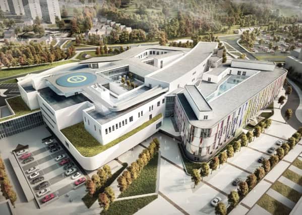 An artist's impression of the new Royal Hospital for Sick Children. Picture; contributed