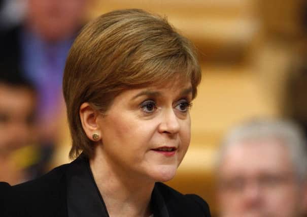 Nicola Sturgeon answering questions from backbench MSPs during First Minister's Question Time. Picture; PA