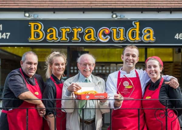 Edinburgh Evening News Chippy of the year 2016 winners, Barracuda, Northfield Drive. Picture; Ian Georgeson