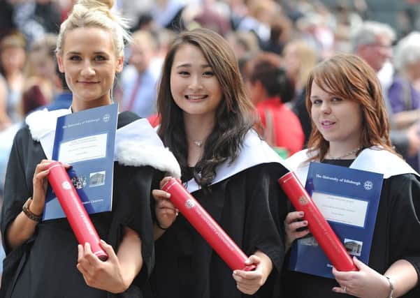 Graduates at Edinburgh University
