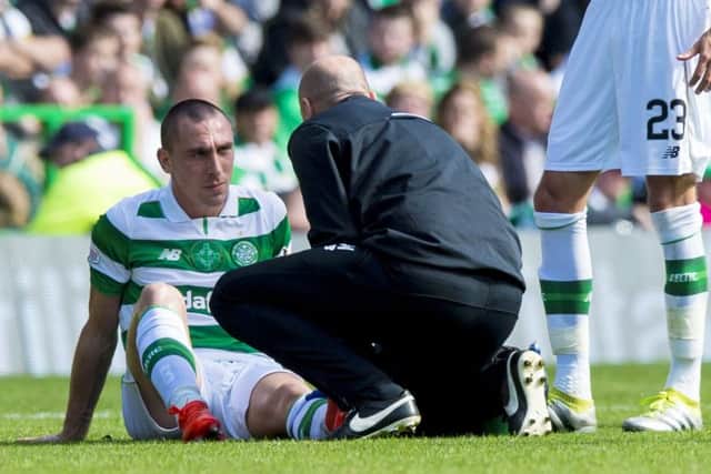 Celtic captain Scott Brown has shrugged off the injury he picked up in the 5-1 win over Rangers. Pic: SNS