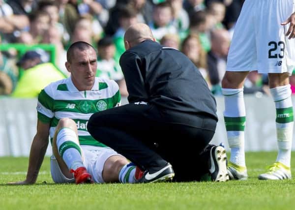 Celtic captain Scott Brown has shrugged off the injury he picked up in the 5-1 win over Rangers. Pic: SNS