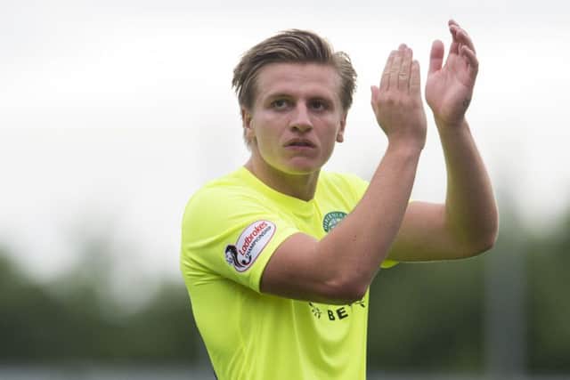 Jason Cummings has scored seven goals in five leagues matches this season. Pic: SNS