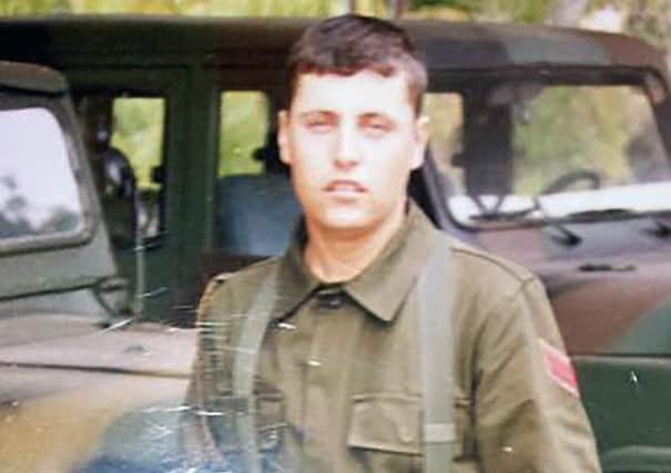 Erhan Havaleoglu pictured in the Turkish Army.
