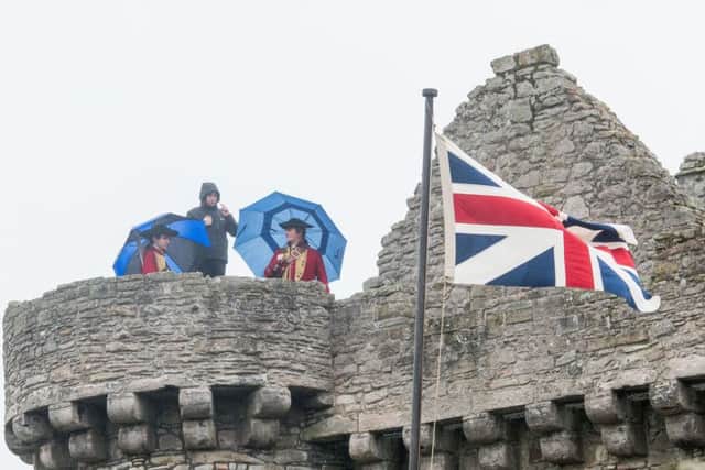 Filming at Craigmillar Castle. Picture: Ian Georgeson