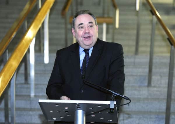 Alex Salmond at the Scottish Parliament. Pic by Michael Gillen
