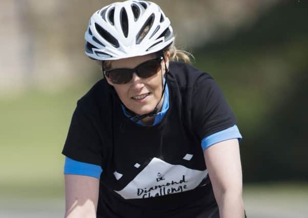 The Countess of Wessex trains ahead of her cycling 445 miles in September from the Palace of Holyroodhouse in Edinburgh to Buckingham Palace. Picture; PA