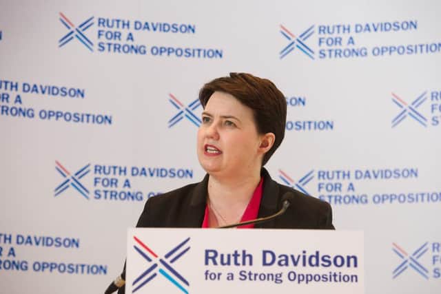 Ruth Davidson was featured in a sketch at a independence convention. Picture; John Devlin
