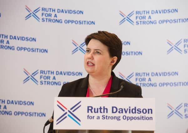 Ruth Davidson was featured in a sketch at a independence convention. Picture; John Devlin