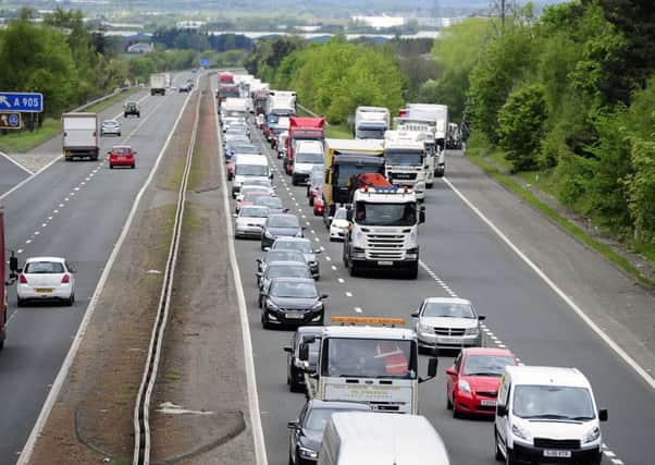 The M9 is Scotland's slowest motorway. Picture: Michael Gillen