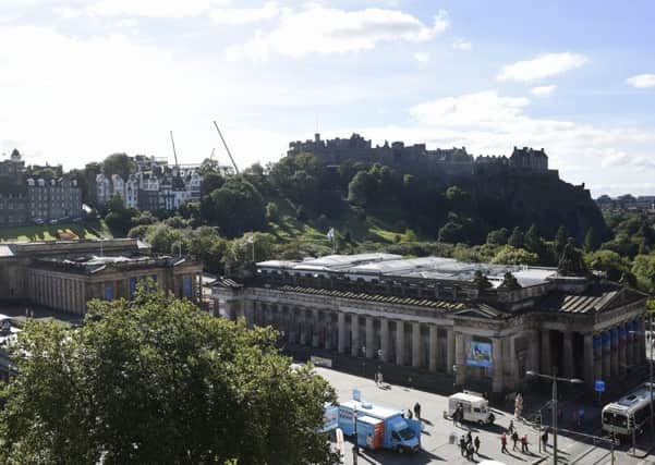 View from the top of the BHS building on Princes Street. Pic: Greg Macvean