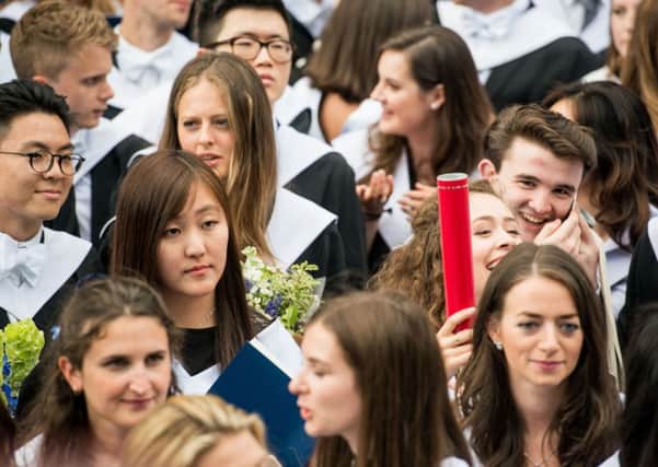 University student numbers are on the rise in Scotland with EU nationals accounting for the largest increase.  PIC Ian Georgeson.