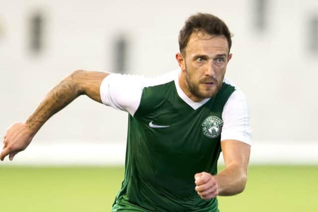 Neal Eardley has signed with Hibs until January. Pic: Ian Rutherford