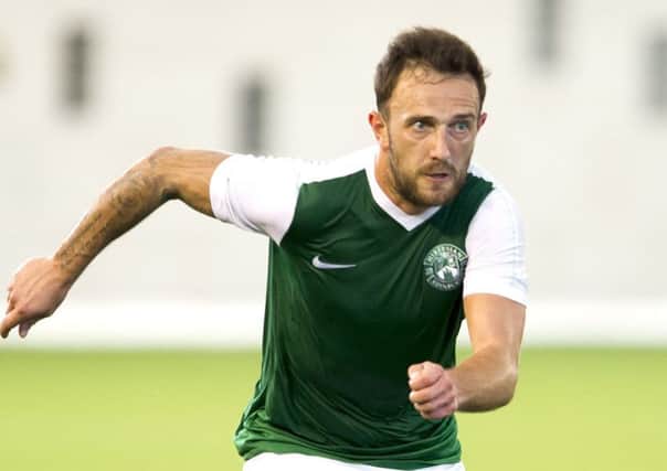 Neal Eardley has signed with Hibs until January. Pic: Ian Rutherford