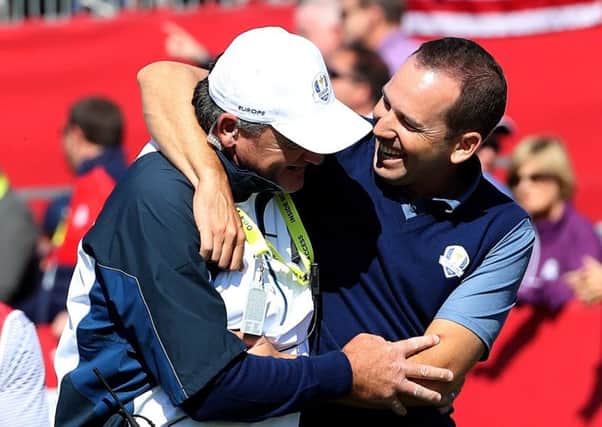 Paul Lawrie spent a fair bit of the event out with the matches that involved Sergio Garcia