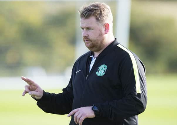 Chris Roberts knows Hibs Ladies have it tough against Bayern Munich tonight. Pic: SNS