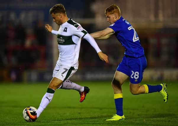 David Goodwillie of Plymouth Argyle has failed to have his damages decision overturned. Picture; Getty